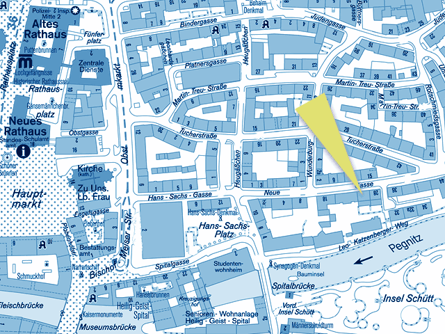 Stadtplan mit Büro K. Winter